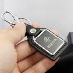 定制汽车车标钥匙扣 金属皮质汽车钥匙挂件小礼品 活动赠送