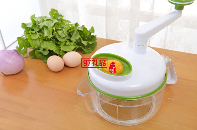 家居礼品 多功能切菜器家用手动手摇蔬菜碎菜器绞肉机 可印logo