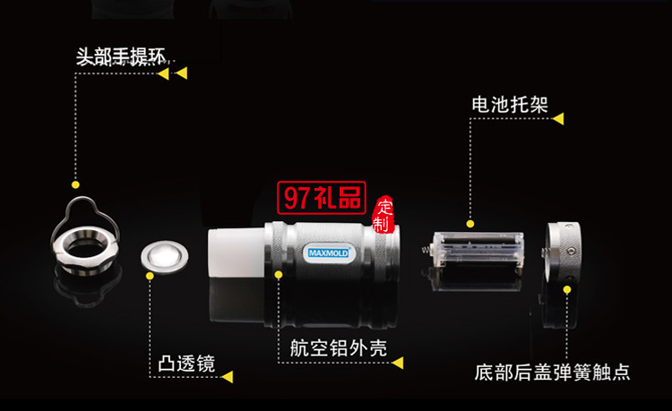 迷你手电筒 便携露营灯  新款纪念礼品 中国民生银行定制案例