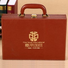 嘉南国际定制案例   高档交房盒  PU交房箱