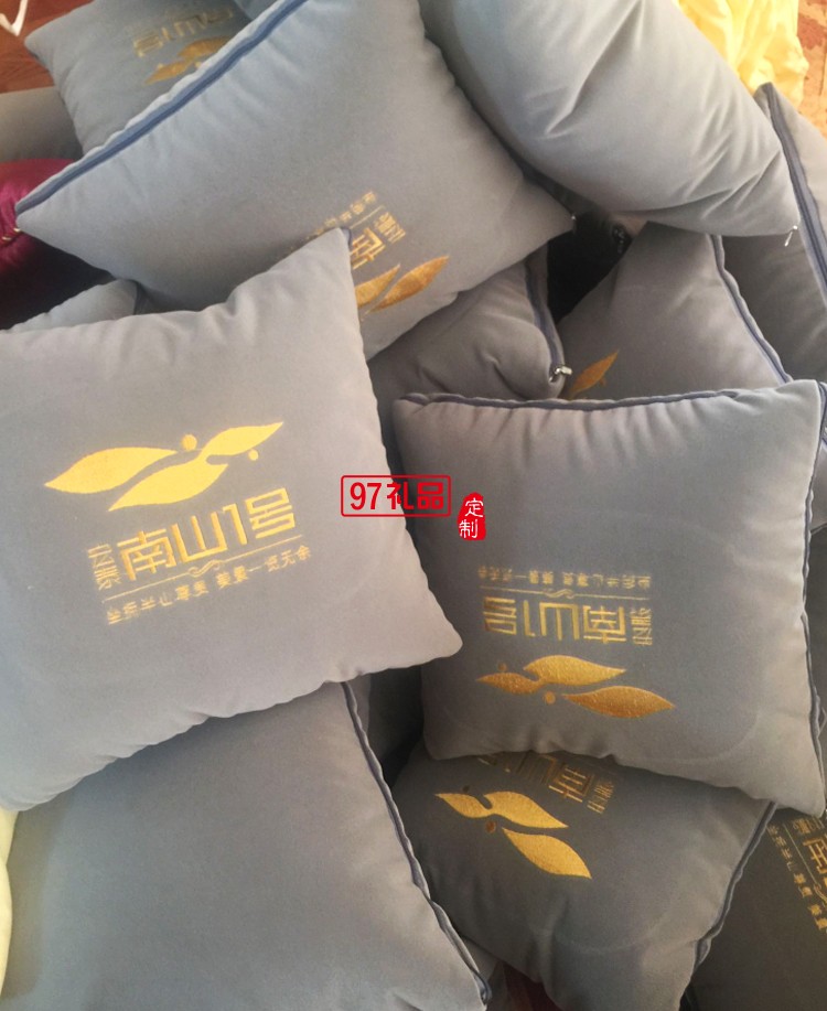 宝马公司定制抱枕被 时尚可折叠便携办公室家居抱枕被 可定制logo