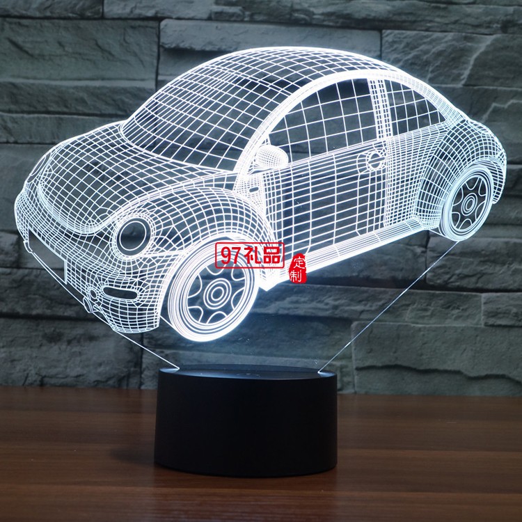 汽车3D灯 LED小夜灯 可定制LOGO定制产品造型