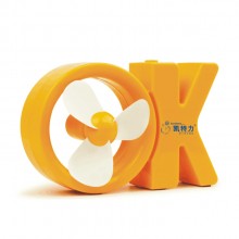 字母OK USB小风扇 新颖迷你风扇 新晨医药定制案例 可印logo 