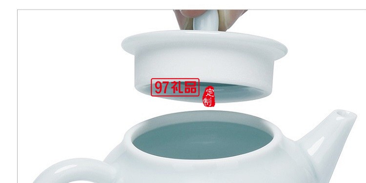 玉瓷茶具 纯手工过滤小茶壶 高档茶具套装礼品杯子定制
