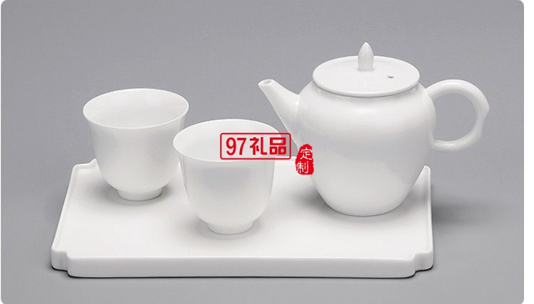 玉瓷茶具 纯手工过滤小茶壶 高档茶具套装礼品杯子定制