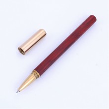 创意檀木质签字笔高档红木笔黄铜金属笔商务礼品笔可定制刻字logo