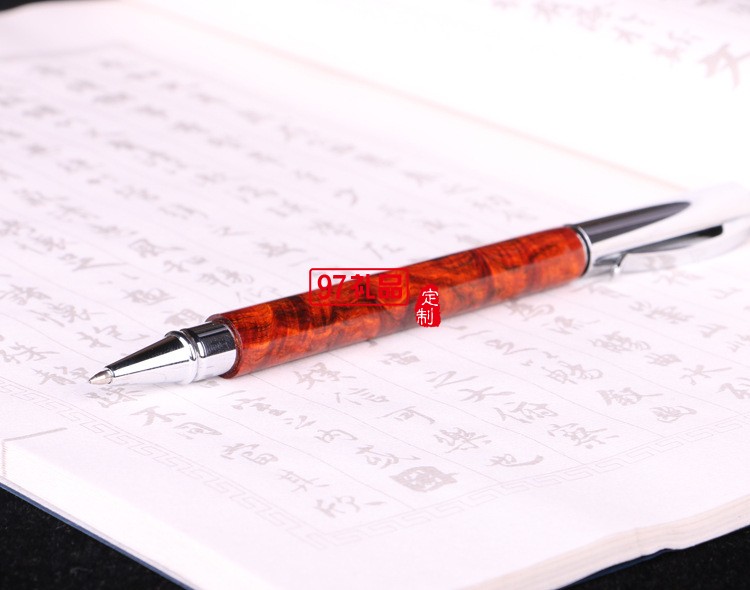  酸枝中性笔 高档红木签字笔办公笔