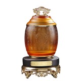 古法琉璃工艺品茶叶包装罐茶饼罐