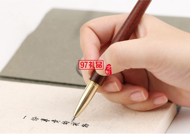 红木签字笔礼盒中国风木质礼物厂家批发创意礼品定制中性笔