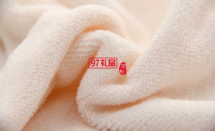 高档素色加厚柔软提花纯棉礼品浴巾 可定制LOGO
