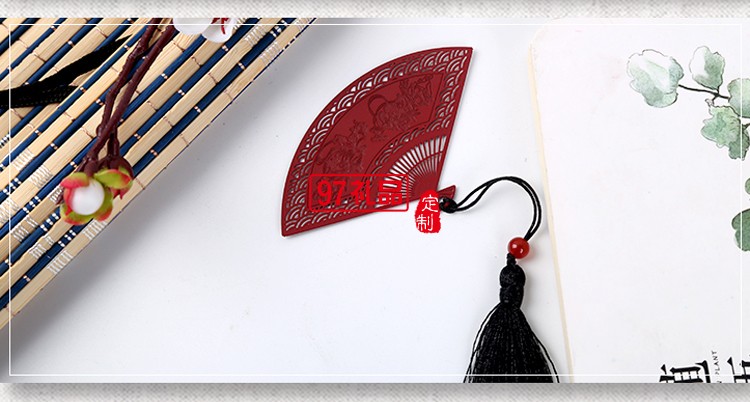 【飞天扇子】古风书签不锈钢金属创意中国古典风文创礼品