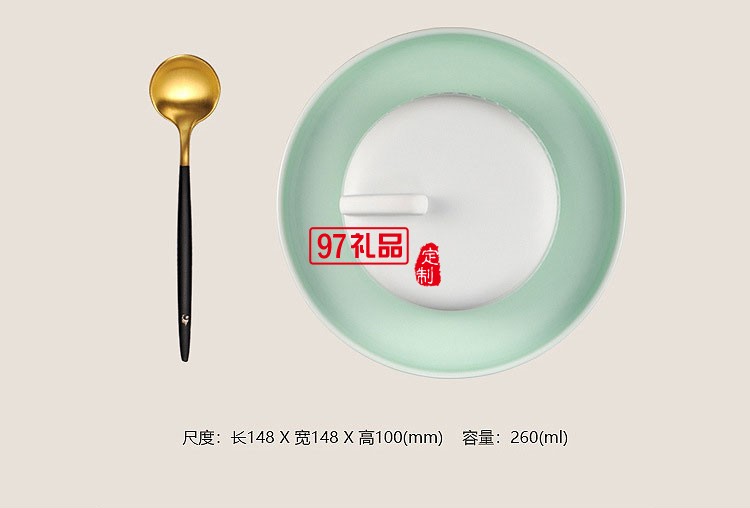 农业银行定制案例  食 · 器 品盅 一盅一碟一汤匙 