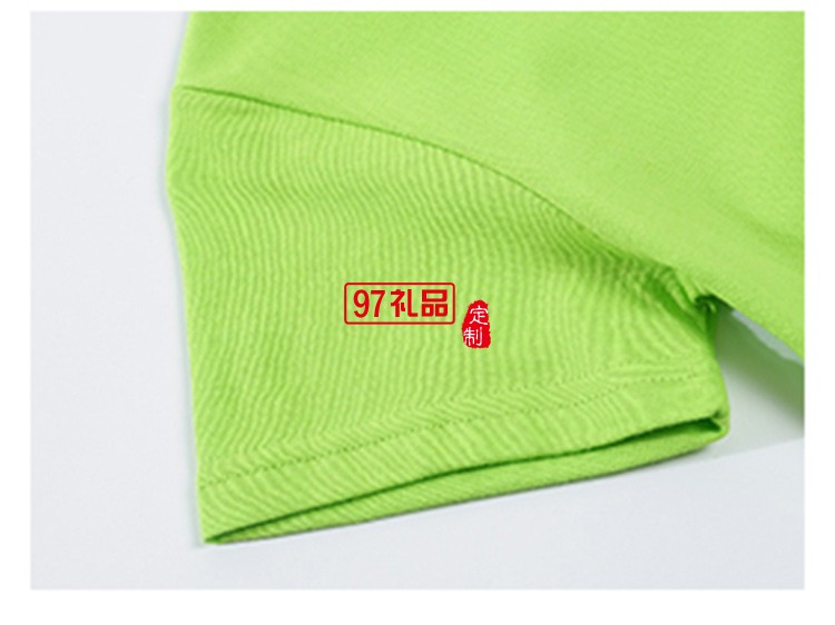 纯棉T精梳圆领儿童款可定制logo定制Polo衫员工服饰广告衫