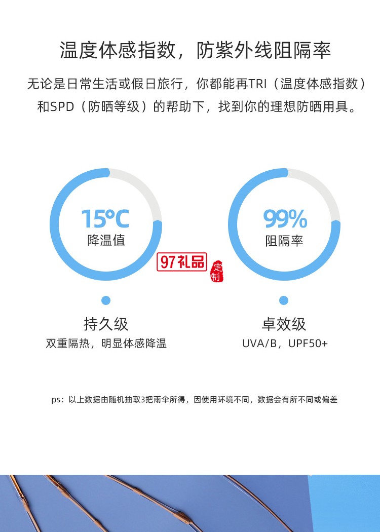 钛银16骨三折伞防晒遮阳伞小清新超强防晒防紫外线女可定制