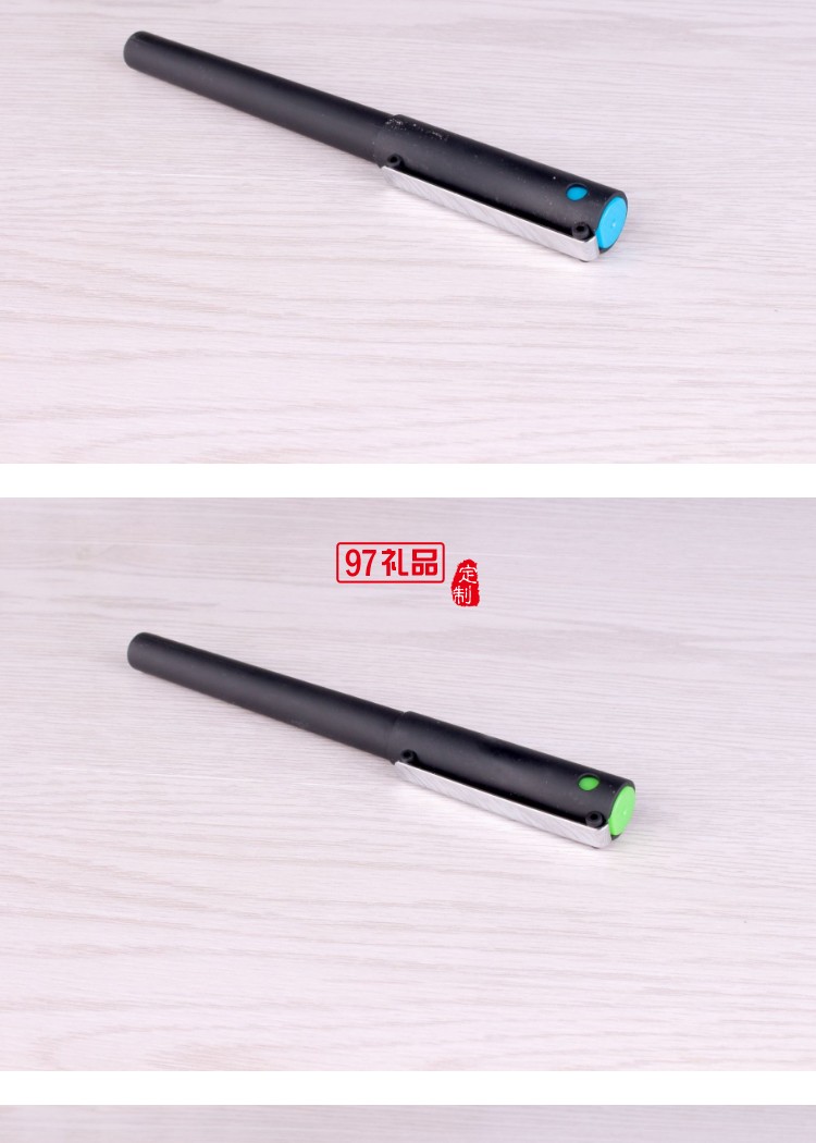 新款办公签字笔 磨砂喷胶水笔 广告礼品中性笔 可定制LOGO