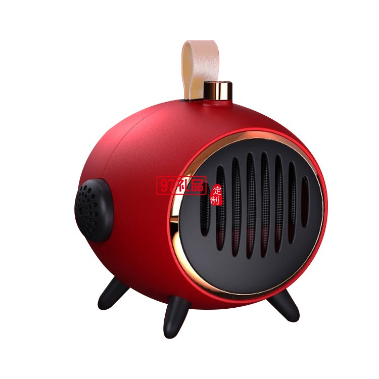 新年礼品KS-E002复古便携暖风机正红 暖风机 取暖器 