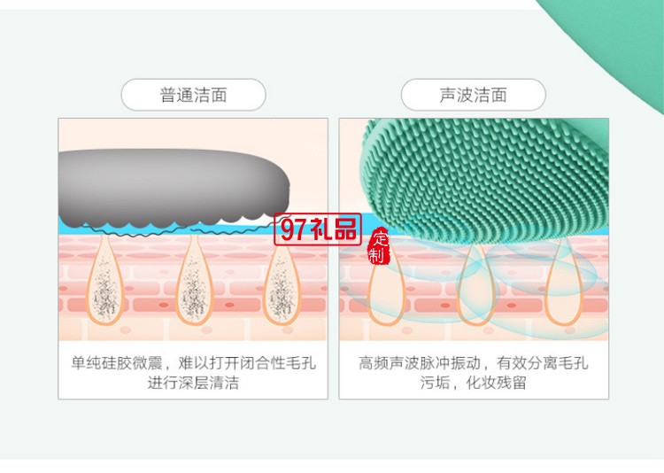 硅胶声波洁面仪