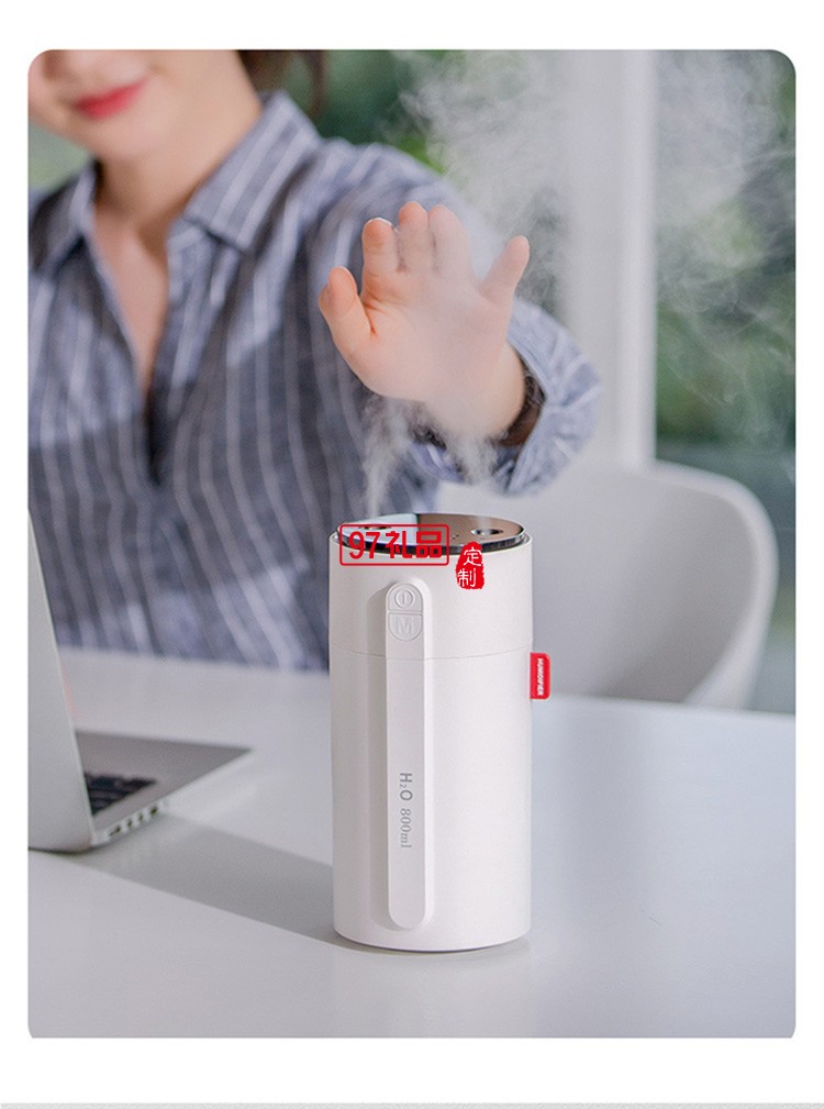 dolby定制智能小加湿器 双喷大雾量智能显屏手感应调节喷雾风扇