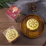 中秋节礼品蛋糕造型广告创意纯棉盒装月饼毛巾 可定制logo