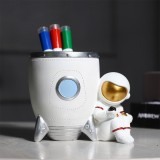 创意时尚北欧宇航员笔筒多功能桌面收纳盒可爱儿童卡通太空人摆件