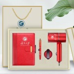 宁夏大学定制笔记本笔吹风机礼盒 实用商务礼品套装