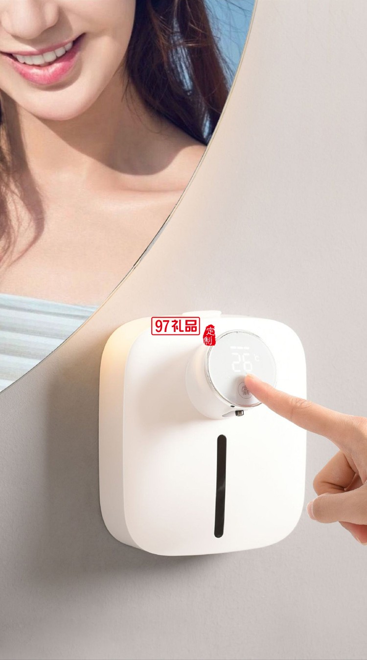 挂壁式小型泡沫洗手机自动智能感应皂液器定制公司广告礼品
