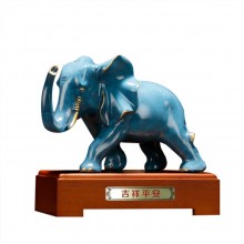 纯铜大象摆件 办公室家居装饰送礼金属铜大象工艺品批发