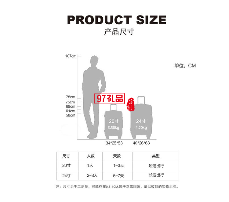 啄木鸟前开盖拉链款旅行箱-诺维肯ZRA-0009