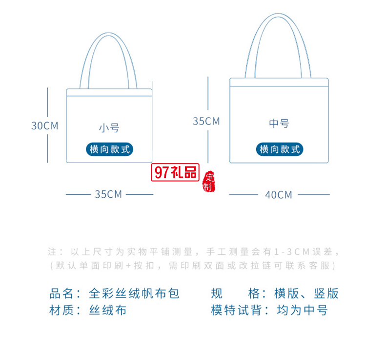 牛油果帆布包购物袋创意大容量