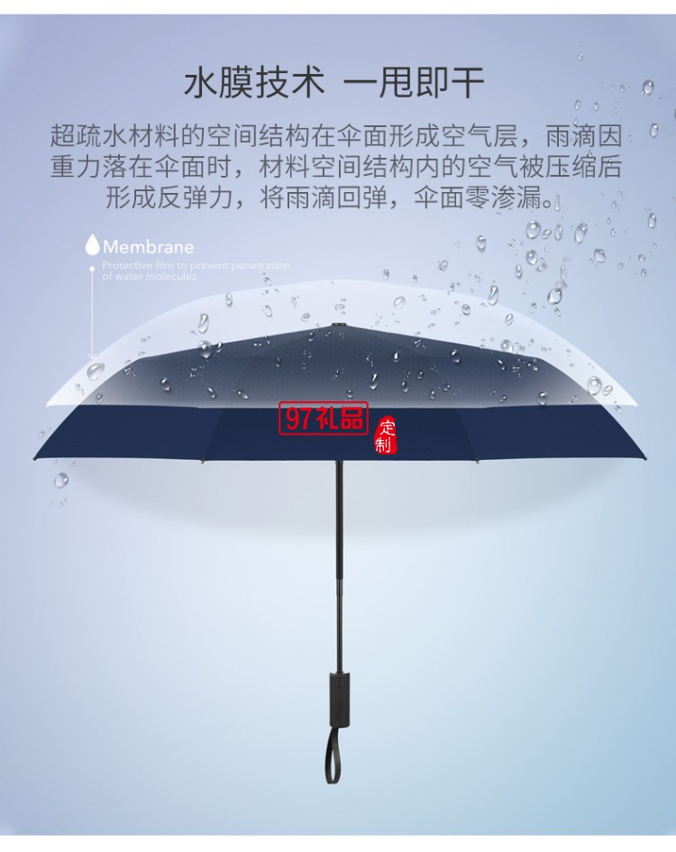 左都德国全自动雨伞折叠伞大号超大晴雨s伞营女两用防风暴伞男士自动伞