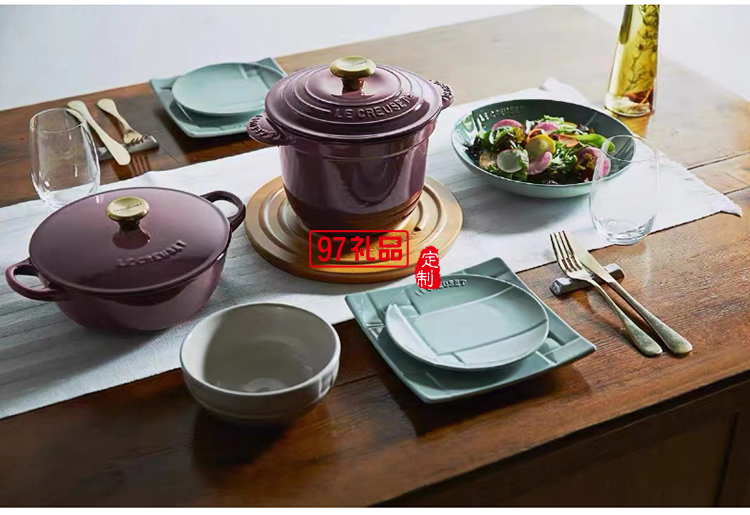 法国LeCreuse和风禅意系列日式餐具浮雕方盘长盘圆盘深盘