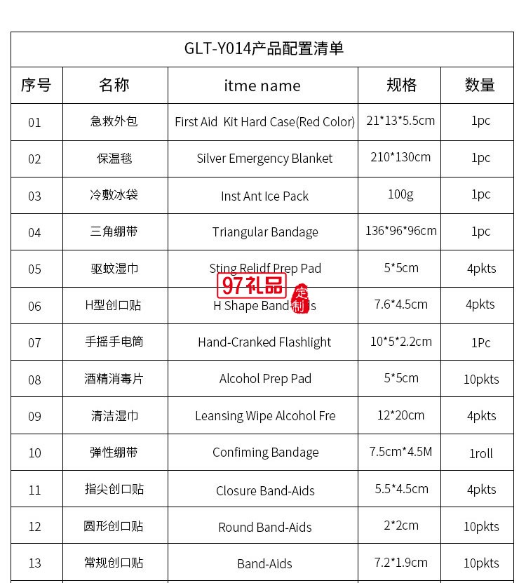 车载户外急救包