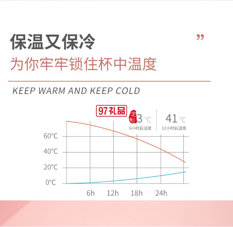 保温杯渐变色保温杯不锈钢随手杯便携杯礼品杯子定制