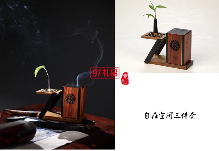 冰泉音响凌云花器云上花架套装摆件高端定制礼品