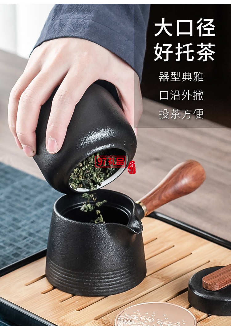 黑陶茶壶酒店功夫茶具家用茶杯日式便携简约旅行泡茶壶套装