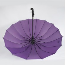 新款16骨纯色直杆伞防晒遮阳长柄伞