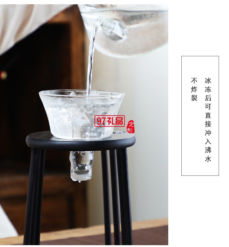 手作宫灯茶具套装磁吸出水泡茶器玻璃懒人功夫半自动冲茶器
