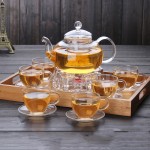 加厚耐热玻璃茶壶功夫茶具套装 花茶壶透明过滤内胆玻璃茶具