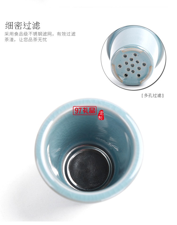 便携式旅行茶具套装哥窑茶具一壶四杯伴手礼品