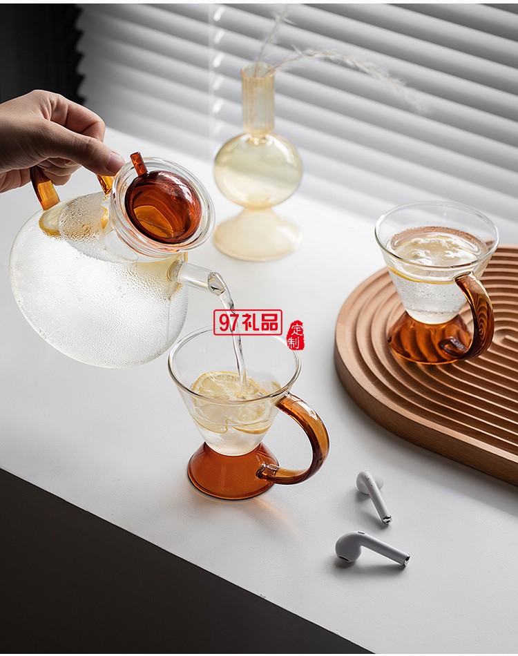 整套茶具北欧高颜值茶壶 耐热玻璃创意茶具茶壶茶杯