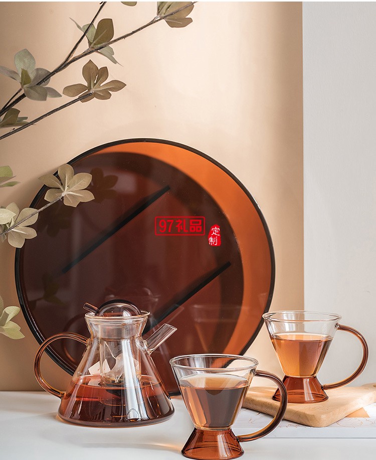 整套茶具北欧高颜值茶壶 耐热玻璃创意茶具茶壶茶杯