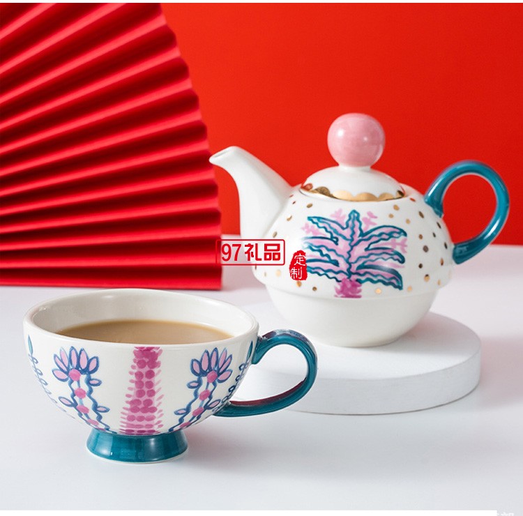 宫廷风下午茶餐具套装子母泡茶壶陶瓷北欧风格英式小号创意个性