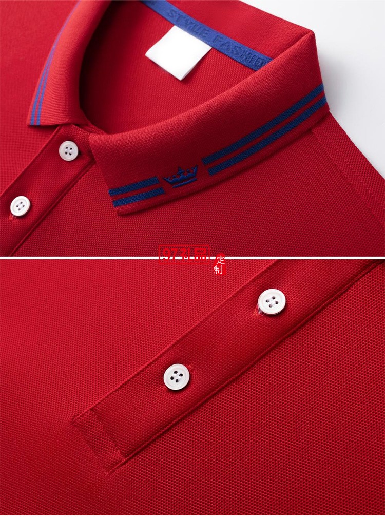 定制polo衫广告服装200g海岛棉珠地翻领工作服 广告衫定制