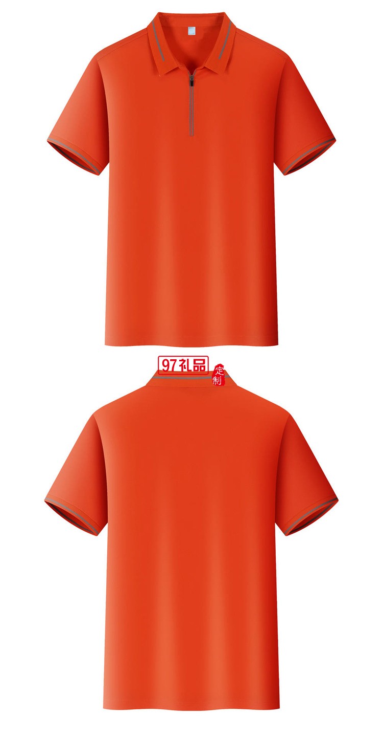 定制广告衫200g反光拉锁POLO翻领工作服 可定制logo