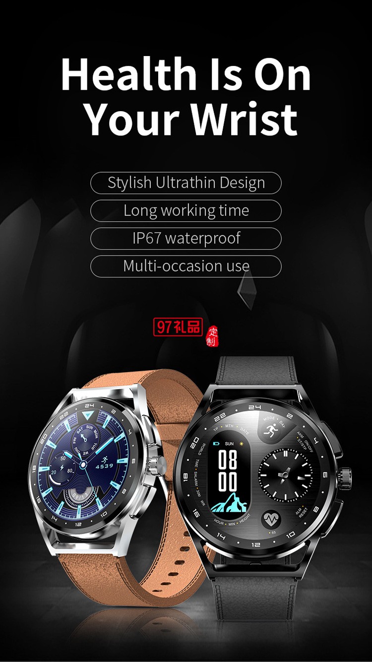 高清1.32蓝牙智能通话手表适用华为苹果手表