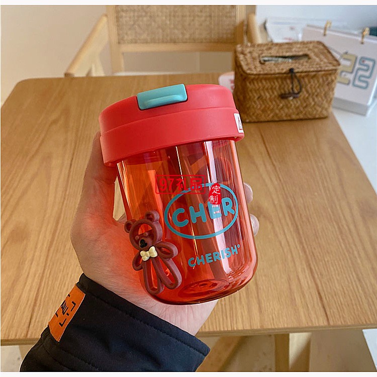 夏天创意ins风吨吨杯吸管可爱迷你小巧男女学生塑料水杯网红便携