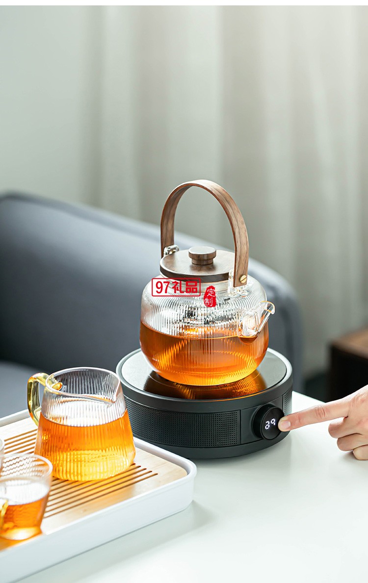 提梁电陶炉煮茶蒸汽煮茶壶茶具套装高档商务礼品定制