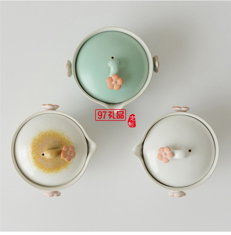 旅行茶具套装一壶二杯户外便携日式简易两杯茶壶杯陶瓷快客杯定制