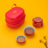 创意喜气东来快客杯陶瓷茶具便携式旅行茶具套装礼品定制商务礼盒