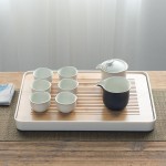 小茶盘竹制托盘储水式长方形实木重竹日式简约干泡台竹子茶台